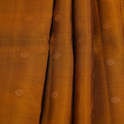 Mustard Soft Silk Saree with Maroon Borders