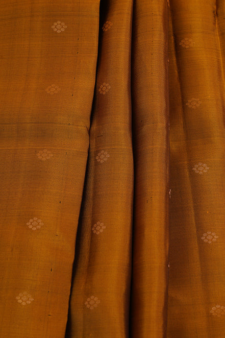 Mustard Soft Silk Saree with Maroon Borders