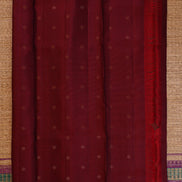 Green Soft Silk Saree with Red Borders