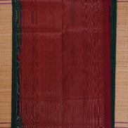 Green Soft Silk Saree with Red Borders