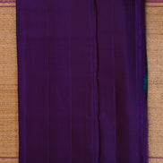 Ananda Blue Soft Silk Saree with Rettaipettu Borders