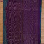 Ananda Blue Soft Silk Saree with Rettaipettu Borders
