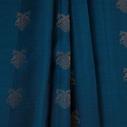 Ananda Blue Soft Silk Saree with Rettaipettu Borders