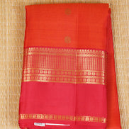 Orange Light Weight Kanchipuram Silks