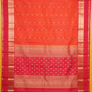 Orange Light Weight Kanchipuram Silks
