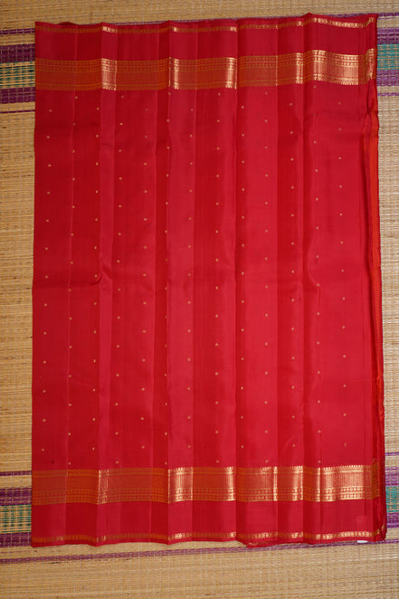 Orange Light Weight Kanchipuram Silks