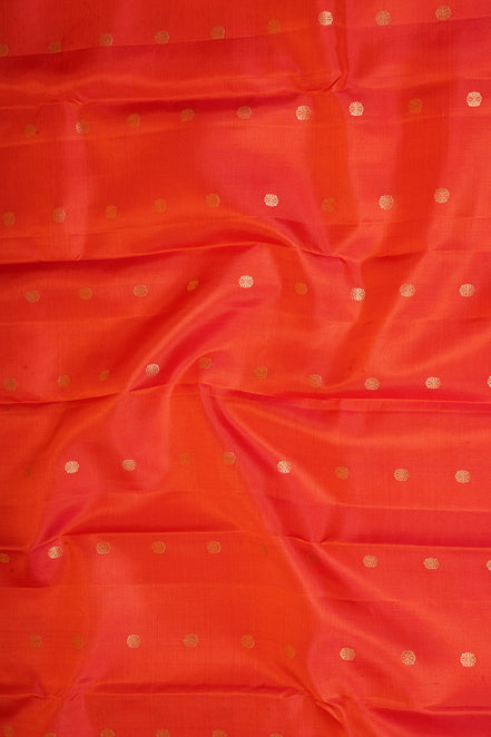 Orange Light Weight Kanchipuram Silks