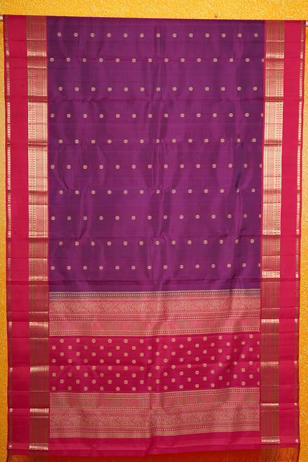 Purple Light Weight Kanchipuram Silk Saree