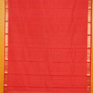 Pure Light Weight Kanchipuram Silk Saree In Chilli Red