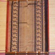 Orange Light Weight Kanchipuram Silks