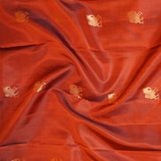 Orange Light Weight Kanchipuram Silks