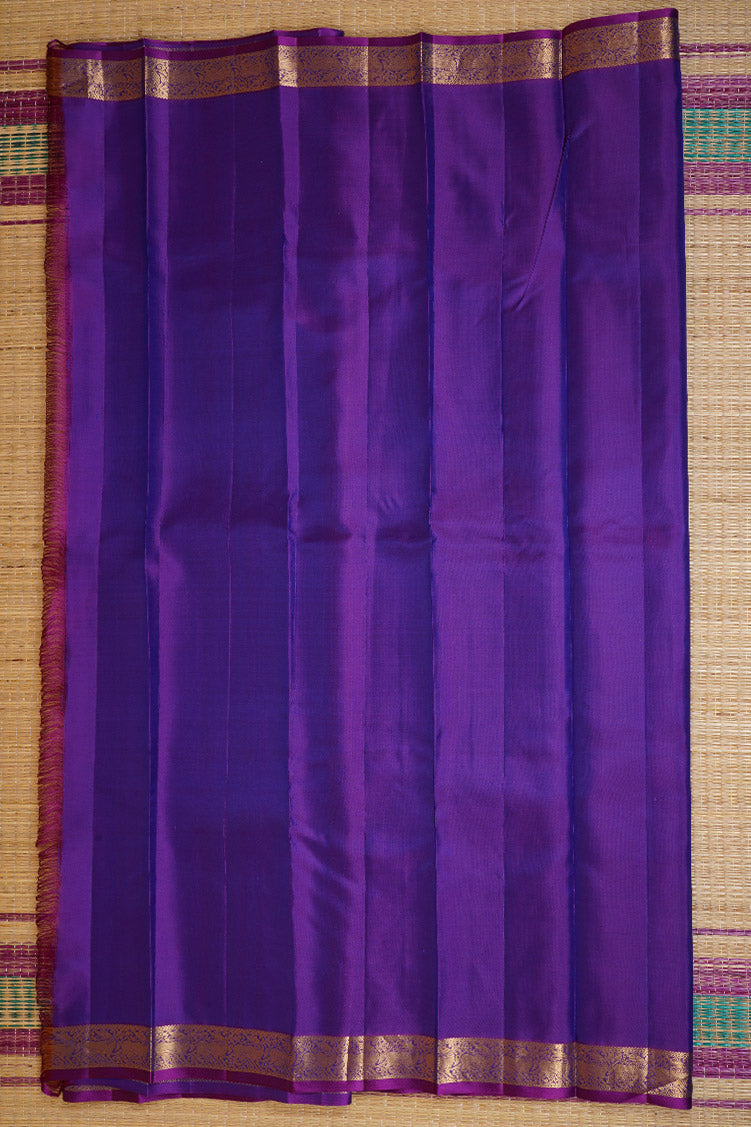 Peacock Blue Light Weight Kanchipuram Silks