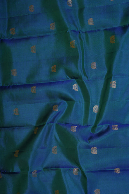 Peacock Blue Light Weight Kanchipuram Silks