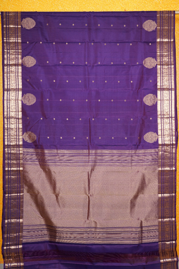 Violet Light Weight Kanchipuram Silks