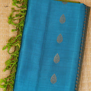 Blue Light Weight Kanchipuram Silks