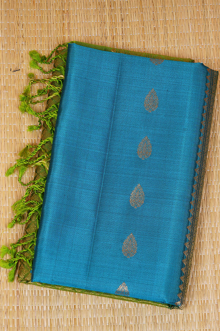 Blue Light Weight Kanchipuram Silks
