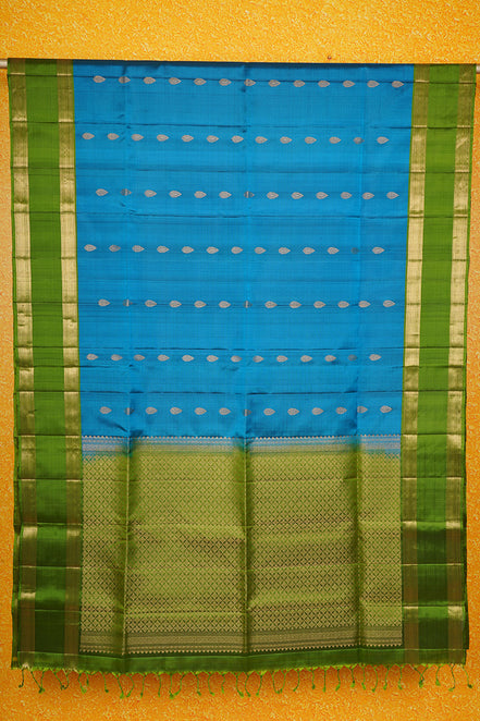 Blue Light Weight Kanchipuram Silks