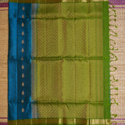 Blue Light Weight Kanchipuram Silks