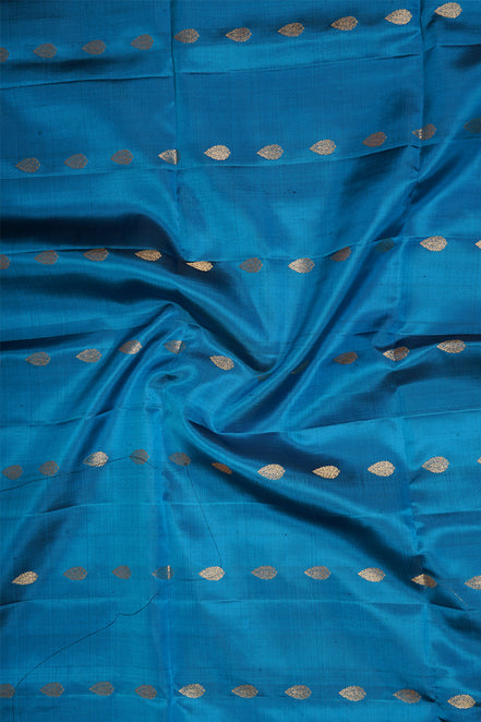 Blue Light Weight Kanchipuram Silks