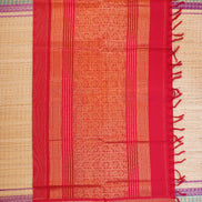 Chilli Red Mercerized Silk Cotton Saree