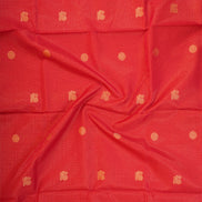 Chilli Red Mercerized Silk Cotton Saree