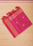 Rani Pink Podikattam mercerized silk cotton  Saree