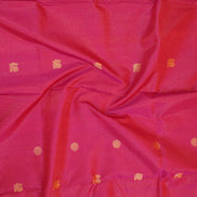 Rani Pink Podikattam mercerized silk cotton  Saree