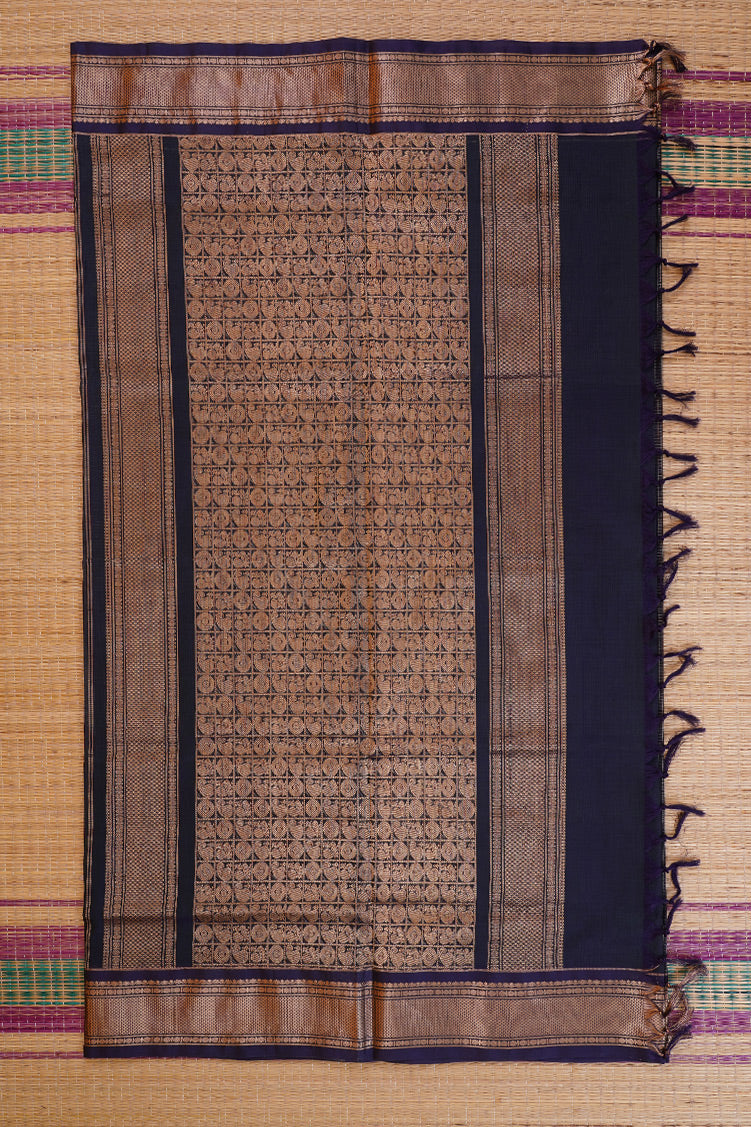Navy  Mercerized Silk Cotton