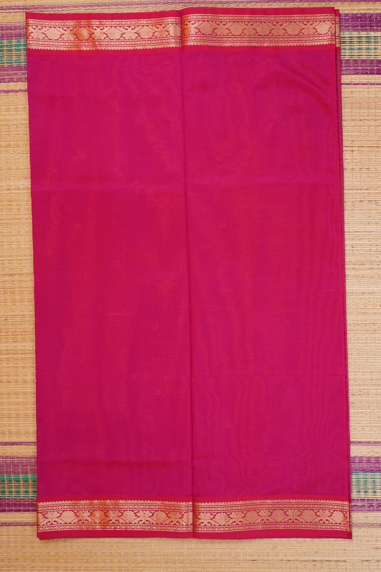 Dual tone Blue Green podikattam mercerised Silk cotton Saree