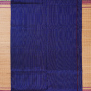 Blue Mercerized Silk cotton Saree