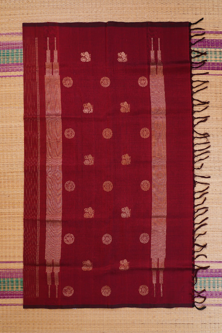 Red Mercerized Silk cotton