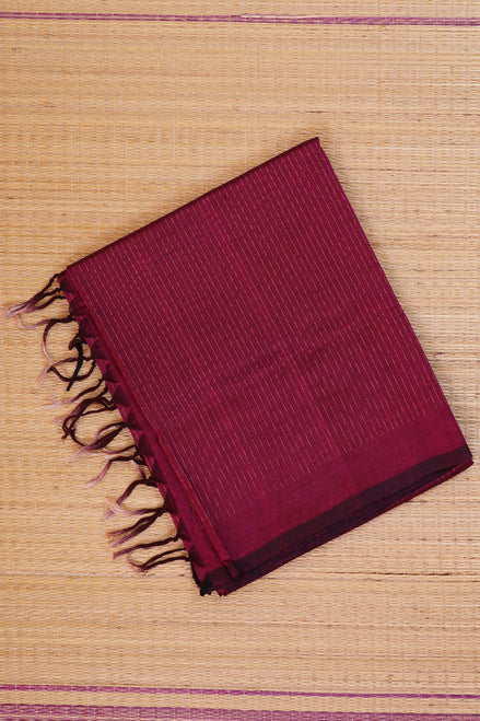Mercerized Magenta Silk Cotton Saree