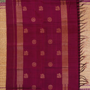Mercerized Magenta Silk cotton