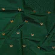 Forest Green with Magenta Borders Lightweight Kanchipuram Soft silk saree