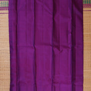 royal Blue with Purple Borders Lightweight Kanchipuram Soft Silk Saree