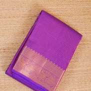 Purple single tone Lightweight Kanchipuram saree