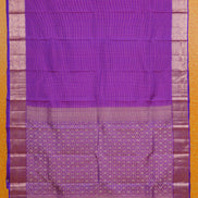 Purple single tone Lightweight Kanchipuram saree