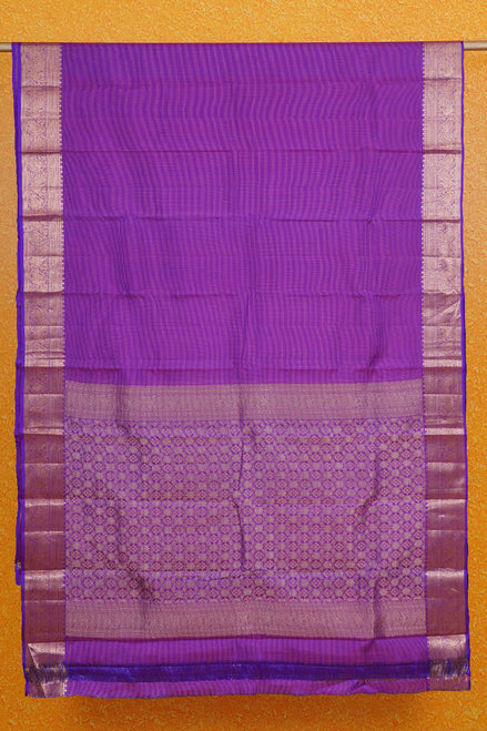 Purple Single tone Lightweight Kanchipuram Saree