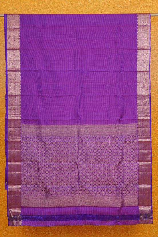 Purple Single tone Lightweight Kanchipuram Saree