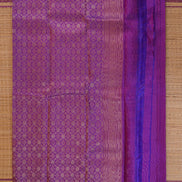 Purple single tone Lightweight Kanchipuram saree