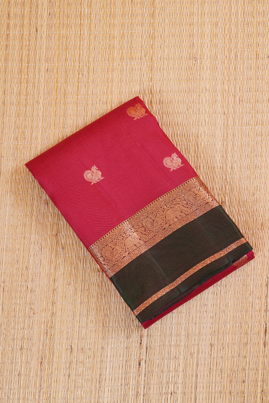 Red Lightweight Kanchipuram Saree