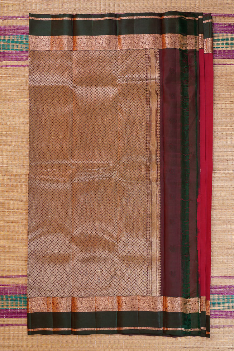 Red Lightweight Kanchipuram