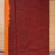 Mampazam yellow with Green borders Lightweight Kanchipuram Saree