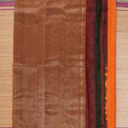 Mampazam yellow with Green borders Lightweight Kanchipuram Saree