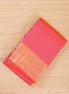 Dual tone Pink  with yello shot Podikattam Lightweight Kanchipuram saree