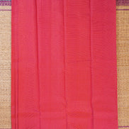 Dual tone Pink  with yello shot Podikattam Lightweight Kanchipuram saree