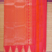 Dual-Tone Pink with Orange Shot Lightweight Kanchipuram Silk Saree