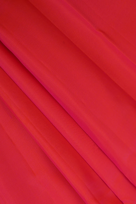 Dual-Tone Pink with Orange Shot Lightweight Kanchipuram Silk Saree