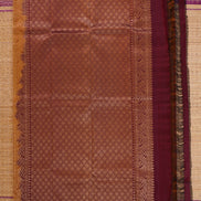 Mustard with Maroon with Butta Lightweight Kanchipuram