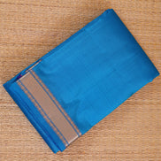 Ananda Blue single tone Lightweight Kanchipuram